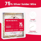 Silver Solder Wire Hard Silver Solder 22 Gauge for Jewelry Repair Silver Repair 5 FT - color: Hard Solder, size: 22 Gauge 5 Ft