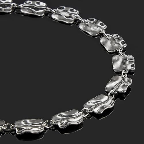 2 Yard Silver Chains for Jewelry Making Rectangle Link Chain Stainless Steel Chains Bulk - color: Silver Rectangle
