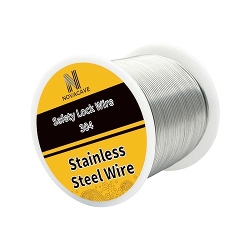 20 Gauge Stainless Steel Wire (370Ft 0.8MM), 1lb Spool, for Jewelry Making - size: 0.8 MM