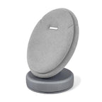 PU Leather Necklace Display Stand Microfiber Small Necklace Holder Jewelry Gift Display Stand For Birthday, Valentine's Day (Light Gray) - color: Light Grey