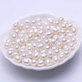 50 Pcs 8-9mm No-Holes Fresh Water Pearls Beads AAA for Jewelry Making Real Freshwater Cultured Pearls Oval Pearl Beads Jewelry Production, Handicraft Production, for Manza - color: White 8-9mm without holes.