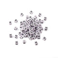 FASHEWELRY 300Pcs Cube White Acrylic Letter Beads 6x6mm Letter N Alphabet Beads for DIY Bracelet Necklace Jewelry Making - color: Letter N, size: 6x6x6mm
