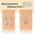 Earring Display Cards with 100 Pcs Earring Holder Cards 200 Pcs Earring Backs and 100 Jewelry Packaging for Earrings Necklace Jewelry Bags 3.5x2.4 Inches (Brown) - color: ZK100-Brown
