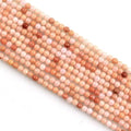 MJDCB 320pcs Natural Small Stone Beads 2mm Pink Aventurine Round Smooth Loose Gemstone Bead for Jewelry Making Bracelets Earrings Necklaces Accessories - color: Pink Aventurine