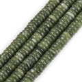 JOE FOREMAN 2x6mm Natural Light Green Canada Jadeite Jade Semi-Gemstone Heishi Disc Rondelle Spacer Beads for Jewelry Making Full 15" Strand Energy Stone Healing Power - color: Light Green Canada Jadeite Jade