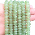 Songxi 5x8mm Natural Green Aventurine Stone Rondelle Beads, 75PCS Spacer Round Loose Abacus Beads for Jewelry Making, for Bracelet Necklace Earrings, Arts and Crafts - color: Green Aventurine
