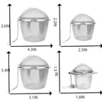 4 Jewelry Cleaner Baskets Small Parts Jewelry Cleaning Basket - Stainless Steel Basket for Ultrasonic Jewelry with Lock and Hook Ideal Small Parts Jewelry Cleaning Basket - size: 3.4+2.6Inch