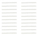 60 Pcs Necklace Extension Chain Metal Silver Gold Twist Removable Tail Extender Chains for Jewelry Making Bracelet Anklet Keychain DIY Kit (Silver, 7 cm) - color: Silver, size: 7 cm
