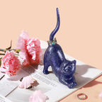 PUDDING CABIN Cat Lover Gifts for Women - Purple Cat Ring Holder Ring Stand Organizer - Purple Preppy Room Decor Aesthetic -Mothers Day Birthday Gifts for Women Mom Girls - style: Purple Cat