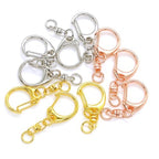 30 Pcs 3 Colors Lobster Claw Clasps Swivel Keychain Clip Keychain Clasp, Lobster Clasp Key for Key Rings Crafting