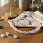 DandS ltd Crackle Lampwork Glass Beads for Jewelry Making, Blush, Vibrant DIY Bracelets, Necklaces, Earrings, Beading Supplies & Craft Kits for Handmade Jewelry, 80pcs 0.39 inch (10mm), #J284-10 - color: Blush