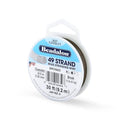 Beadalon 49 Strand Stainless Steel Bead Stringing Wire, .013 in / 0.33 mm, Bronze, 30 ft / 9.2 m - color: Bronze, style: .013 in / 0.33 mm, 30 ft / 9.2 m