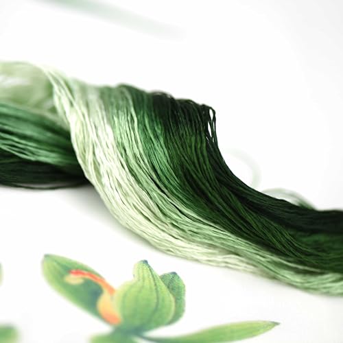 MIINGGUXIUYI Mulberry Silk Floss Embroidery Thread Floss-Cross Stitch Threads China Silk Woven Jewelry Threads DIY Sewing Kits (98) - color: 98