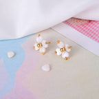 Fashewelry 62pcs Heart Freshwater Shell Beads 6mm Tiny White Heart Shell Charm Seashell Summer Beach Beads for DIY Crafts Valentines Day Necklace Bracelet Earring Jewelry Making Supplies - color: 1-White, 6x6mm