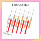 10Pcs Beading Pin Set Jewelry Making Tools Stainless Steel Household Ergonomic Easy to Use Portable Stitching Awl Practical