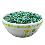 Malachite Pre Drilled Crystal Crushed Chips Beads for Bracelets Making, DIY Handmade Natural Healing Crystals (25 Inch Strand) - color: Malachite
