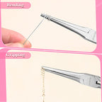 6-Inch Small Needle Nose Pliers for Jewelry Making Precision Extra Long Needle Nose Pliers Smooth Jaws Jewelry Pliers for Bending Wire and Small Object Gripping Jewelry Making Tools - style: Needle Nose Pliers