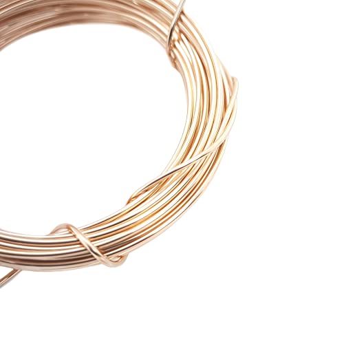 12 Gauge, 14/20 Yellow Gold Filled Wire (Round) Dead Soft 14K Gold Filled Made in USA - 1 Ounce (3FT) by CRAFT WIRE - size: 12 Gauge, style: 1 Ounce
