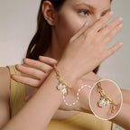 4Pcs Gold Plated Oval Charm Clasp, 18K Gold Clasp for Necklace, Spring Ring Connector, Carabiner Closures for Jewelry Making, Bracelet Enhancer