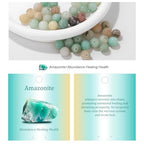 Vinswet 90pcs 4mm Amazonite Natural Stone Beads Round Genuine Real Stone Beading Loose Gemstones DIY Smooth Bead for Bracelet Necklace Earrings Jewelry Making - color: Amazonite, size: 4mm