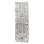 BEADIA Natural Spectrolite Beads 4x2mm 120pcs Faceted Rondelle Loose Semi Gemstone Beads for Jewelry Making Design - color: Spectrolite