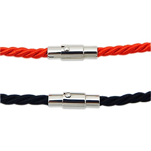 20PCS Cord End Caps for Jewelry Making, Magnetic Clasps for Leather with Locking Leather Rope Necklace/Bracelet Buckle(Silver 6mm)