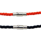 20PCS Cord End Caps for Jewelry Making, Magnetic Clasps for Leather with Locking Leather Rope Necklace/Bracelet Buckle(Silver 6mm)
