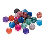 Craftdady 300pcs Natural Round Crackle Agate Beads 8mm Frosted Weathered Agate Gemstone Loose Beads for Bracelets Necklaces Earrings Jewelry Crafts Making, 15 Colors - color: 15 Colors Crackle Agate