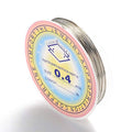 49.21Feet/15m 26 Gauge Copper Wire 0.4mm Jewelry Beading Wire Silver Metal Craft Artistic Coil Wire - color: Silver, size: 26 Gauge