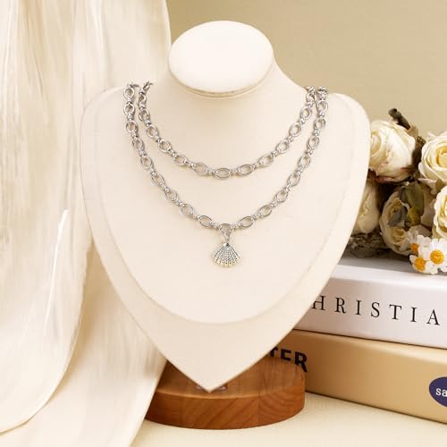 SMYHTGLIF 2 Meters Oval Circle Rolo Jewelry Making Chains Roll Silver Plated Stainless Steel Chain Bulk for Jewelry Making Supplies - color: Cable Silver