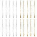 Beebeecraft 20Pcs 2 Colors Teardrop Chain Extender, 18K Gold & Sterling Silver Plated Bracelet Extender Chains Charm Extension Curb Chains Tails for Jewelry Making Necklaces DIY Crafts Supplies - color: Gold & Silver-teardrop