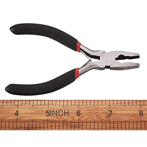 Beadthoven 1Set Wire Cutter Pliers with Polishing Serrated Jaws Jewelry Tools for Electrical Wire Wiring Cutting 12cm/4.7 Inch Long - color: Gunmetal, size: Wire Cutter Pliers