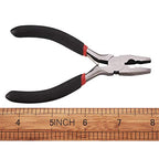 Beadthoven 1Set Wire Cutter Pliers with Polishing Serrated Jaws Jewelry Tools for Electrical Wire Wiring Cutting 12cm/4.7 Inch Long - color: Gunmetal, size: Wire Cutter Pliers