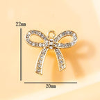 16-Pcs Crystal Jewelry Making Charms Silver Pendant Charm For Women Making Jewelry Crafts Rhinestone Charms - color: Leaf