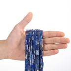 Natural Lapis Lazuli Rectangle Tube Beads 4x13mm 38cm/str Loose Semi Gemstone Stone Beads for Making Bracelets Necklace Earrings - color: Lapis Lazuli, size: 4x13mm Rectangle