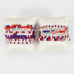 Twinfree Bohemia Beaded Bracelet for Women, Polymer Clay Stretch Bracelets - color: color 2