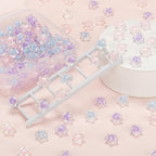 195Pcs Bracelets Beads, Mixed Color Star Transparent Faceted Acrylic Spacer Beads for Jewelry Necklaces Earrings Keychain Making and Crafting DIY Craft Gift - color: Star in Star-195 pcs