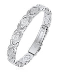 Magnetic Bracelets for Women, 99.99% Pure Copper Bracelet, 3800 Gauss, Adjustable Sizing, Women's Bracelets With Built-in Magnets, Gift Packaging, Fashion Jewelry Gift. - color: Silver