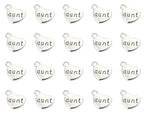 Shapenty Antique Silver Love Heart Shaped Family Members Pendant Charms for DIY Craft Keychains Bracelet Necklace Earrings Jewelry Making Findings and Memory Ornament - style: Aunt
