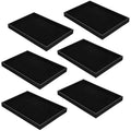6-Piece Velvet Stackable Jewelry Organizer Trays – 13.8" x 9.5" Large Size Black Premium Display & Storage for Necklaces, Bracelets, Rings & More