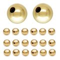 100pcs Adabele Tarnish Resistant 8mm Seamless Smooth Round Beads 18K Yellow Gold Plated Brass Spacer (Hole 1.3mm) for DIY Craft Jewelry Making BF252-8 - size: 8mm (0.3 inch)