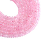150PCS 2x4mm Natural Rose Quartz Rondelle Beads Abacus Disk Stone Beads Round Loose Spacer Gemstone Beads for DIY Bracelet Necklace Jewelry Making - color: Rose Quartz, size: 2x4mm Abacus Disk