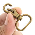 CRAFTMEMORE 3/4 Inch Trigger Snap Hooks Classic Swivel Lobster Claw Clasps Purse Lanyard Clip 20 Pack CSPS (Antique Brass) - color: Antique Brass