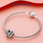 Mothers Day Birthday Number Love Family Friendship Graduation Auntie Grandma Dad Mom Charms for Pandora Bracelets Necklaces, Gifts Women, for Anniversary Valentines Christmas - style: Number 60 Charm Silver