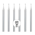 6 Pcs 1.2mm Round Cup Burr - 3/32'' Shank Wire Rounder Bits Jewelry Burs for Lapidary Making - color: 6 Pcs 1.2mm Round Cup Burs