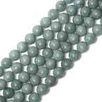 8mm Burmese Jade Natural Stone Beads Round Loose Beads for Jewelry Making Yochus DIY Beads Bracelet Necklace - color: Burmese Jade, size: 8mm