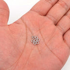1000PCS 4mm 1mm Thickness 18 Gauge Stainless Steel Jump Rings, Unwelded Metal Round O Rings for Necklace Bracelet Keychain Chainmail Jewelry Making - size: 4mm OD-1.0mm Thick-18 Gauge