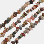 400pcs Natural Chip Stone Beads for Jewelry Making Alashan Agate 5-8mm Irregular Gemstones Healing Crystal Loose Rocks Bead Hole Drilled for Ring Earrings Necklace Bracelet Making DIY Art Crafts - color: Alashan agate(2 Strands-62")