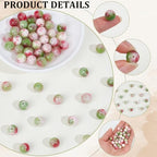 1 Box 50PCS 10MM Natural Watermelon Stone Beads Round Pink Green Persian Jade Tourmaline Energy Crystal Gemstone Power Loose Spacer Bead Bulk for Jewelry Making Bracelet Necklace DIY Craft - size: 10mm 50pcs