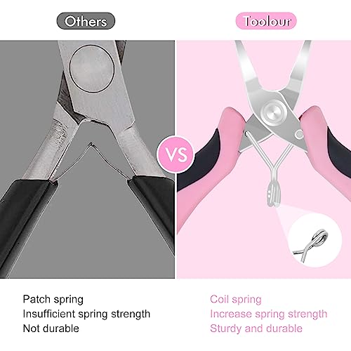Toolour Jewelry Pliers Set Jeweler Making Tools for Adults,11pcs Professional Jewelry Pliers Tool Kit with Jewellery Making Supplies for DIY Beading Crafting Crimping Cutting Repair